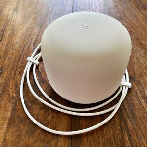 Google White Network Router with Network Cable